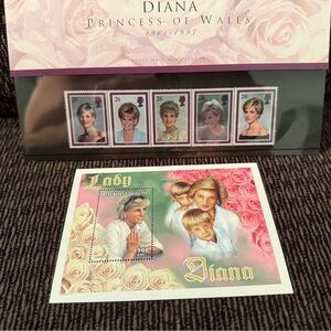 Princess Diana stamp collection - Commemorative